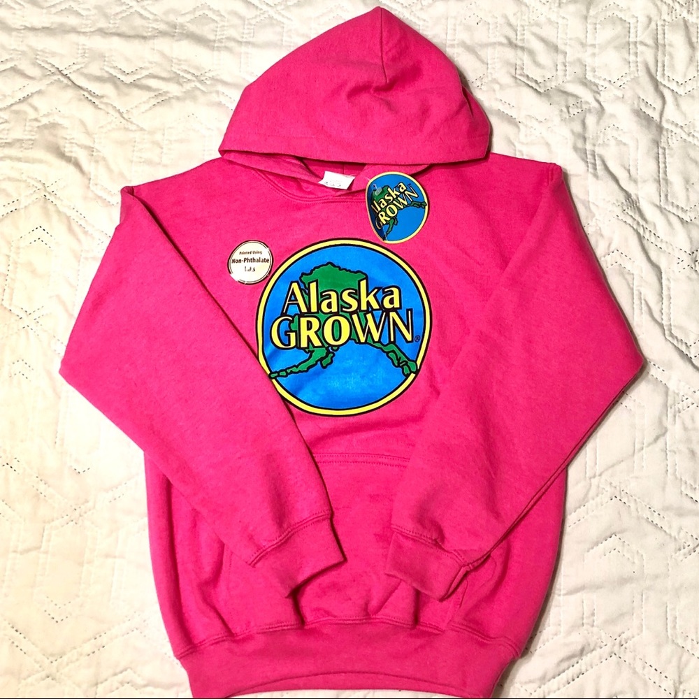 NWT Alaska Grown Girls Hoodie